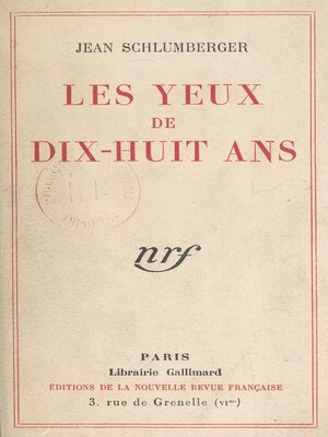 cover image of Les yeux de dix-huit ans